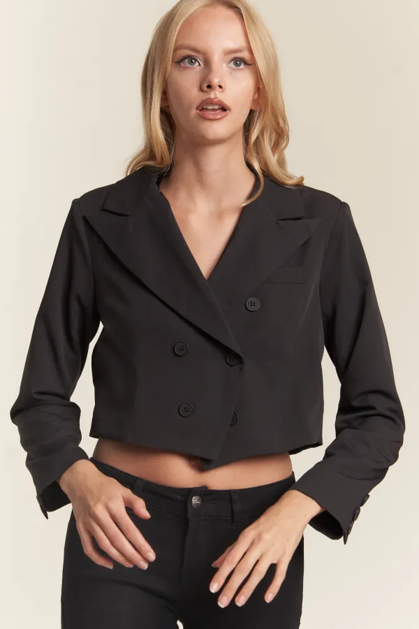 wholesale clothing double button blazer hersmine