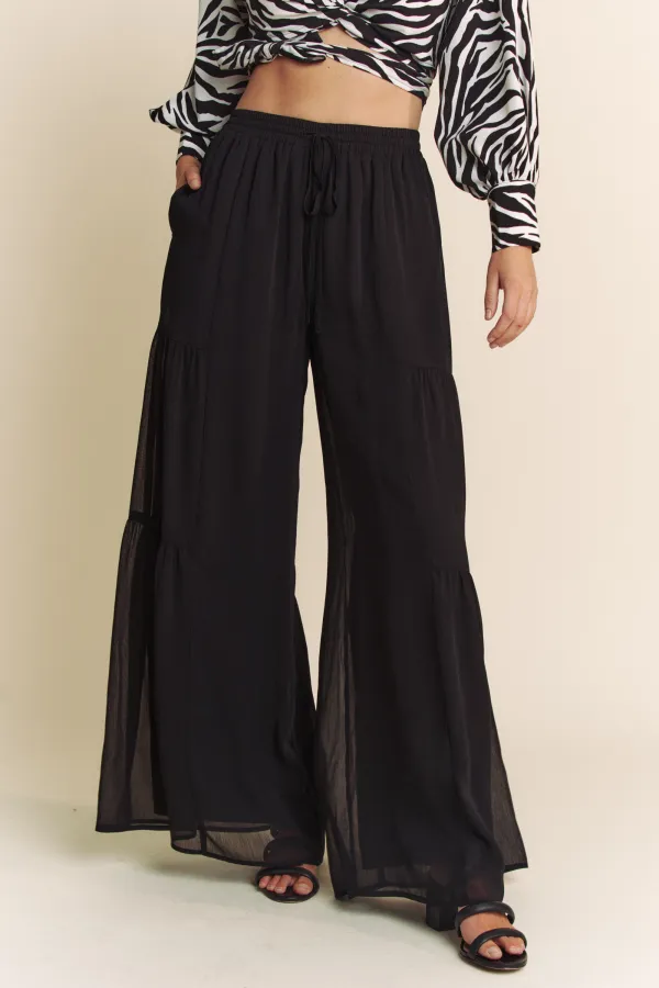 wholesale clothing yoru chiffon wide leg pants hersmine