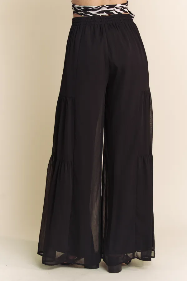 wholesale YORU CHIFFON WIDE LEG PANTS hersmine