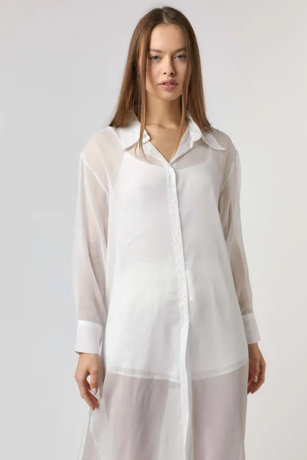 wholesale clothing chiffon button down shirt with matching shorts hersmine