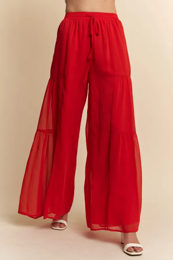 wholesale clothing yoru chiffon wide leg pants hersmine