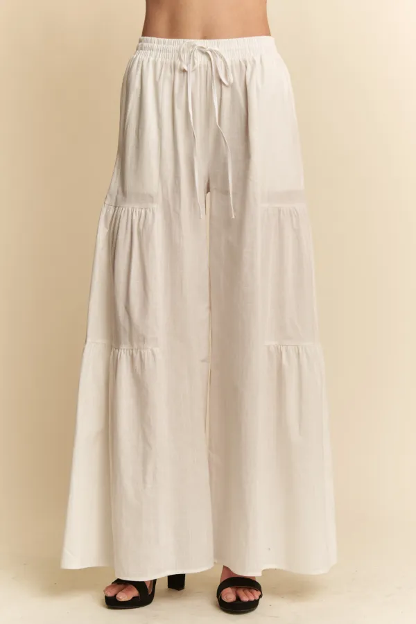 wholesale clothing linen wide leg pants hersmine