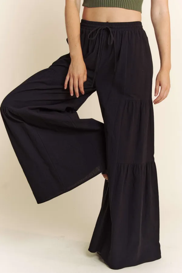 wholesale clothing linen wide leg pants hersmine