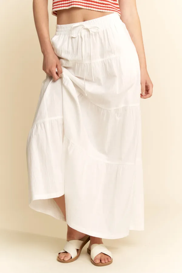 wholesale LINEN MAXI SKIRT hersmine